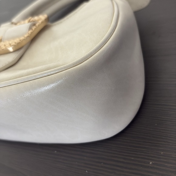 Charles & Keith Bag Avis Belted Top Handle Mini Bag Cream - Picture 12 of 15